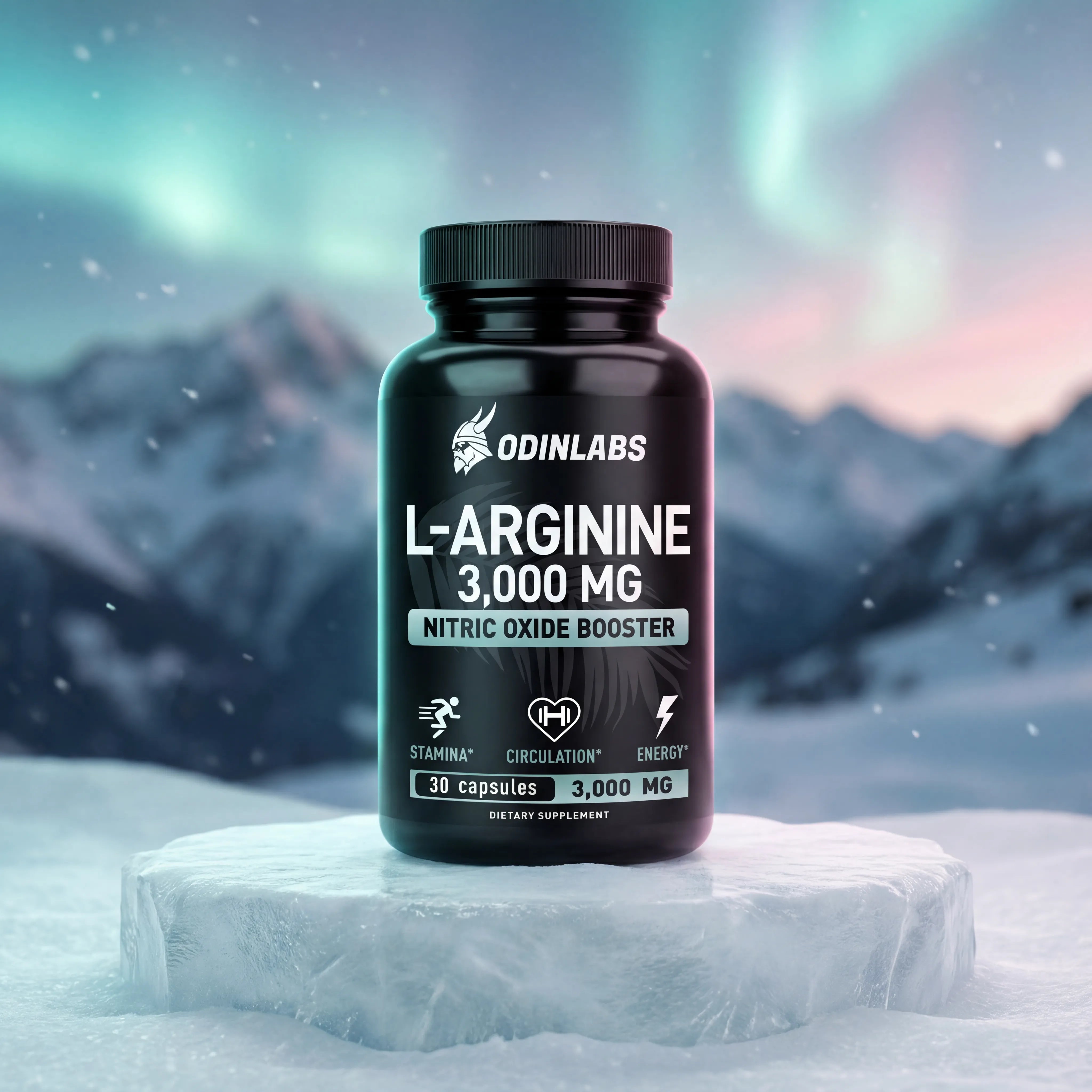OdinLabs® | L-Arginine 3000mg Nitric Oxide Capsules